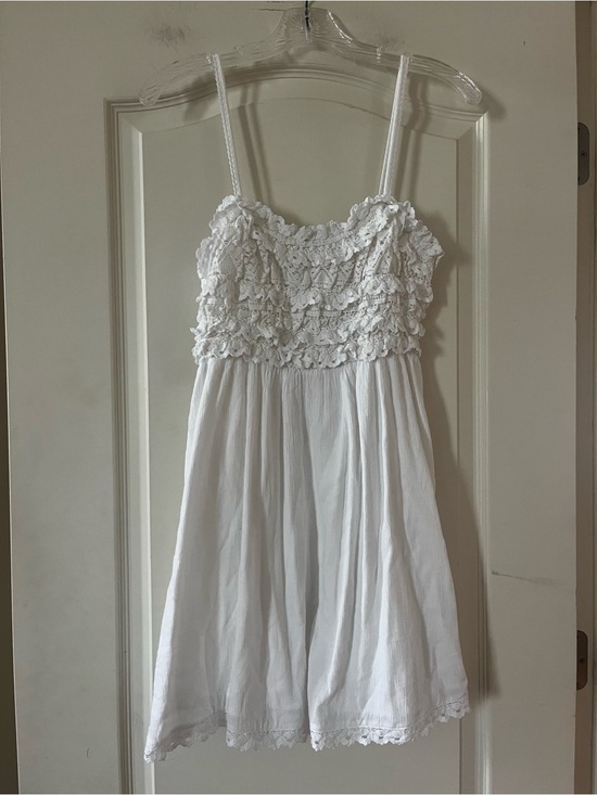 American Eagle Outfitters Dresses & Skirts - American Eagle Outfitters White Summer Mini Dress Lined Size Small